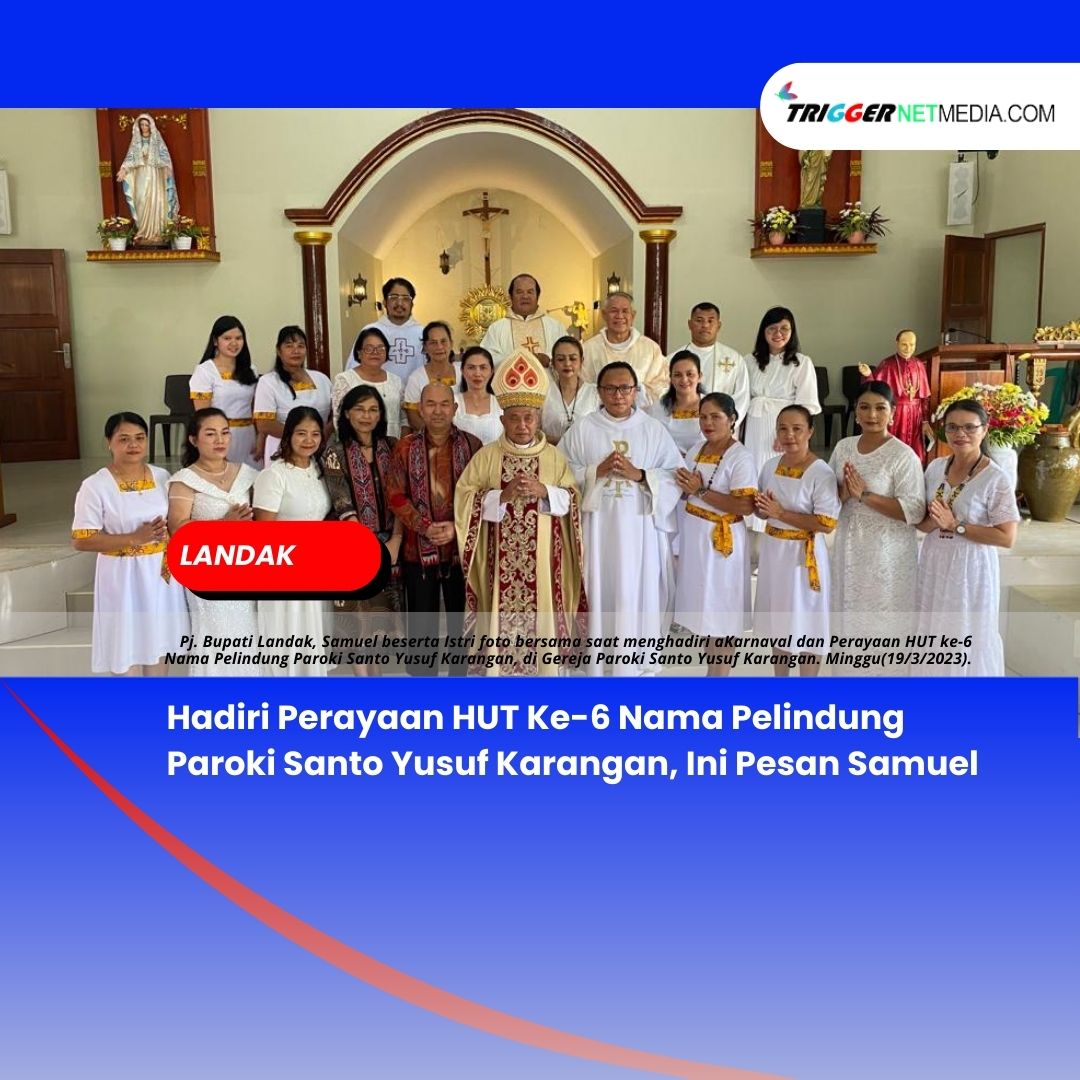 Hadiri Perayaan HUT Ke-6 Nama Pelindung Paroki Santo Yusuf Karangan, Ini Pesan Samuel