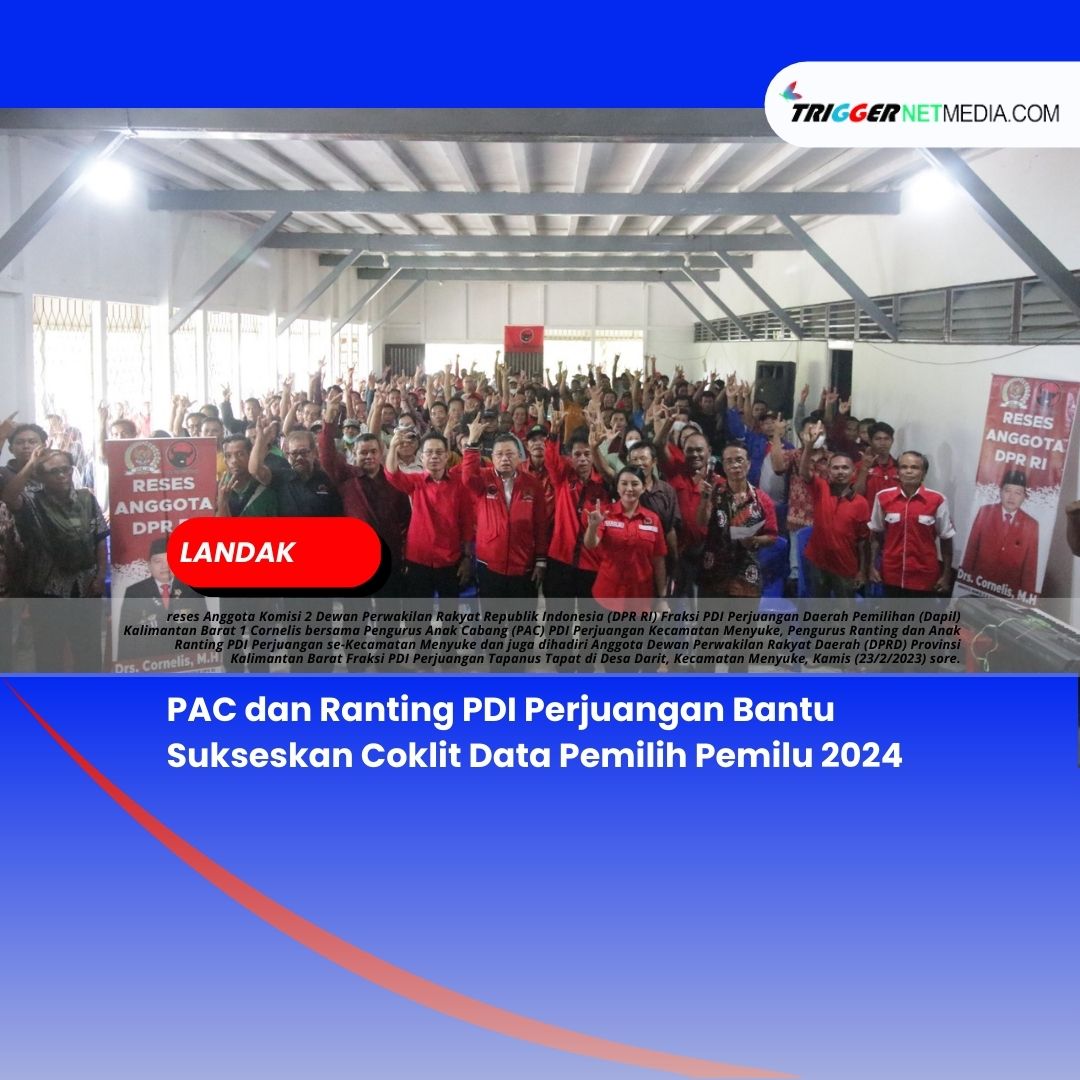 PAC dan Ranting PDI Perjuangan Bantu Sukseskan Coklit Data Pemilih Pemilu 2024