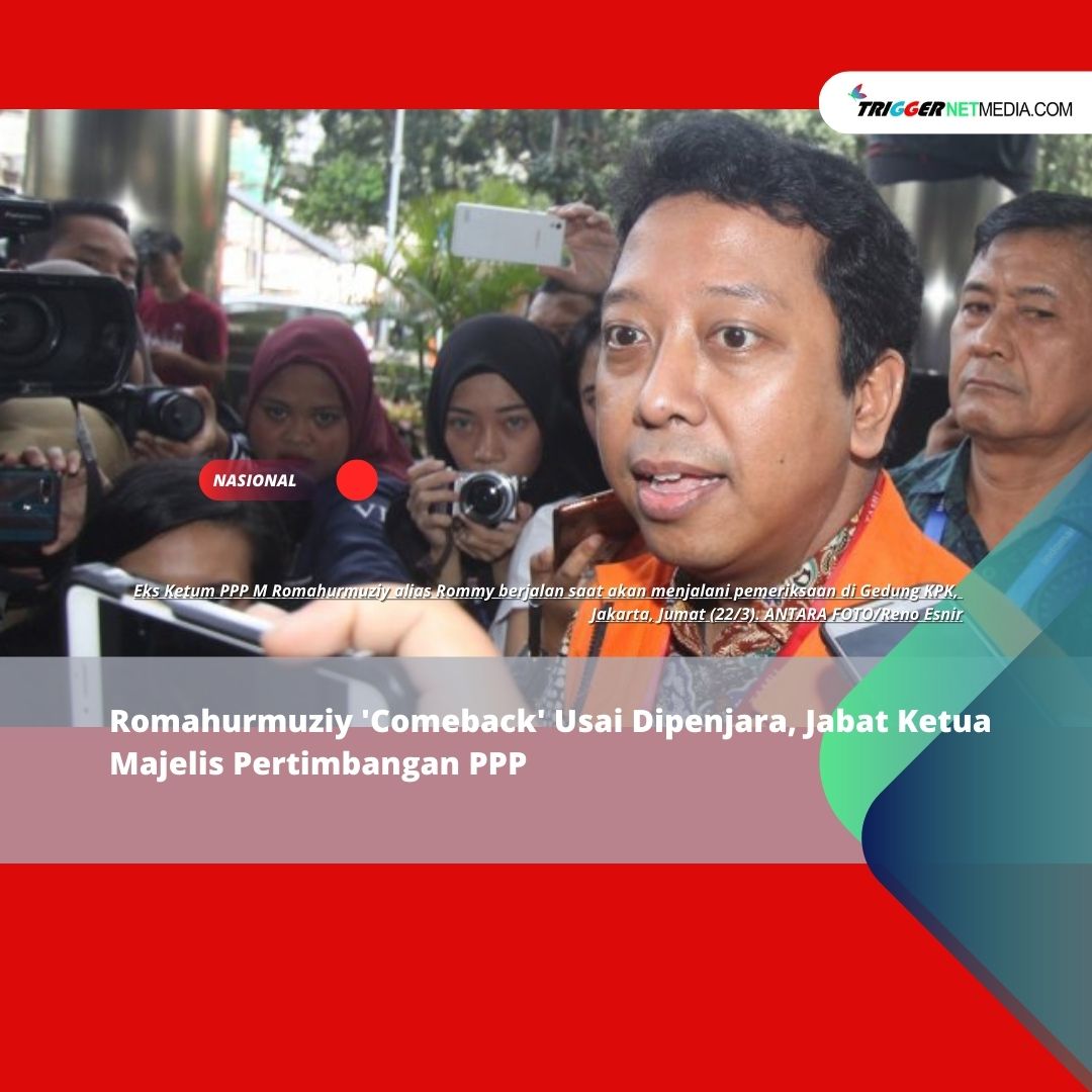 Romahurmuziy ‘Comeback’ Usai Dipenjara, Jabat Ketua Majelis Pertimbangan PPP