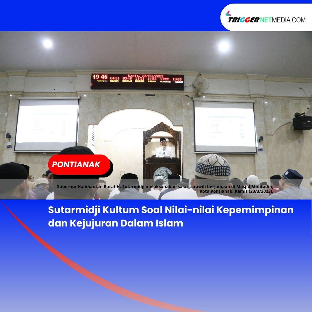 Sutarmidji Kultum Soal Nilai-nilai Kepemimpinan dan Kejujuran Dalam Islam