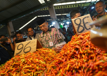 Satgas Ketahanan Pangan Pontianak Pantau Harga Sembako, Cabai Cakra Turun Jadi Rp96 Ribu per Kilogram
