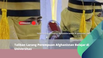 Taliban Larang Perempuan Afghanistan Belajar di Universitas