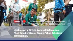 Muskomwil V APEKSI Regional Kalimantan, Wali Kota Pontianak Tanam Pohon Tabebuya di Banjarbaru