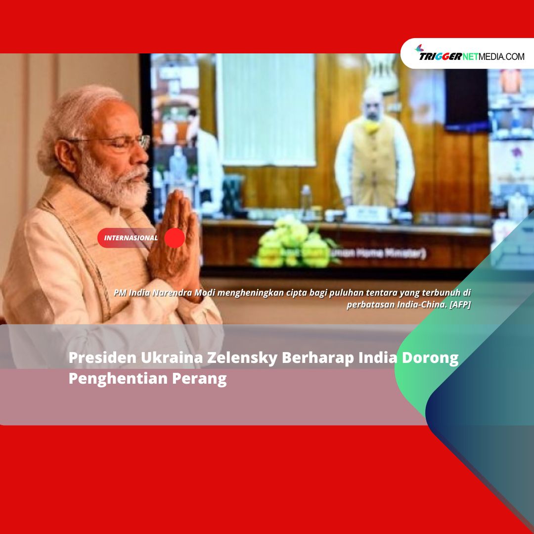 PresidenUkraina Zelensky Berharap India Dorong Penghentian Perang