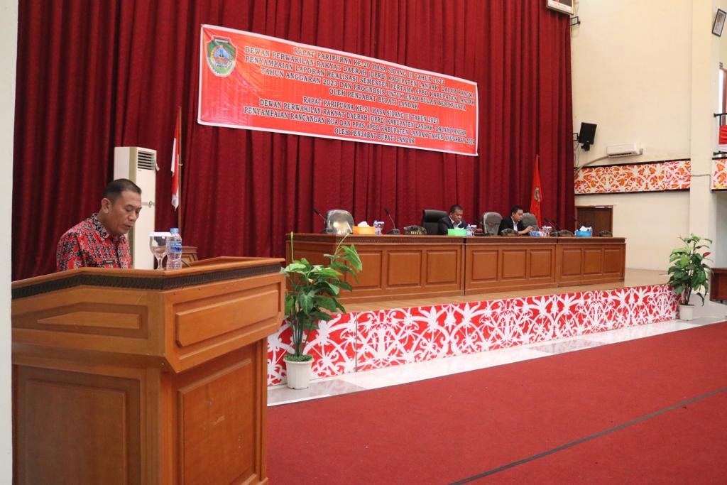 Optimalisasi Penyerapan Anggaran dalam Rapat Paripurna DPRD Landak Tahun 2023