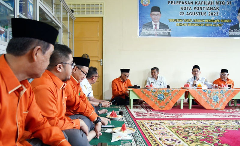 Kafilah Kota Pontianak Siap Bertanding di MTQ XXXI Tingkat Provinsi Sanggau