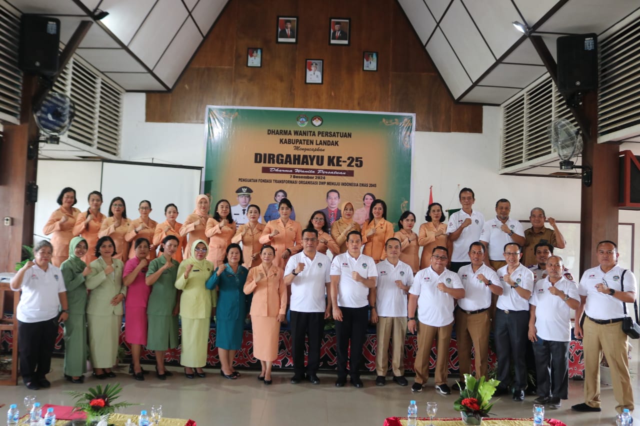 Puncak Peringatan HUT ke-25 DWP Kabupaten Landak, Gutmen Nainggolan: Wujudkan Indonesia Emas 2045