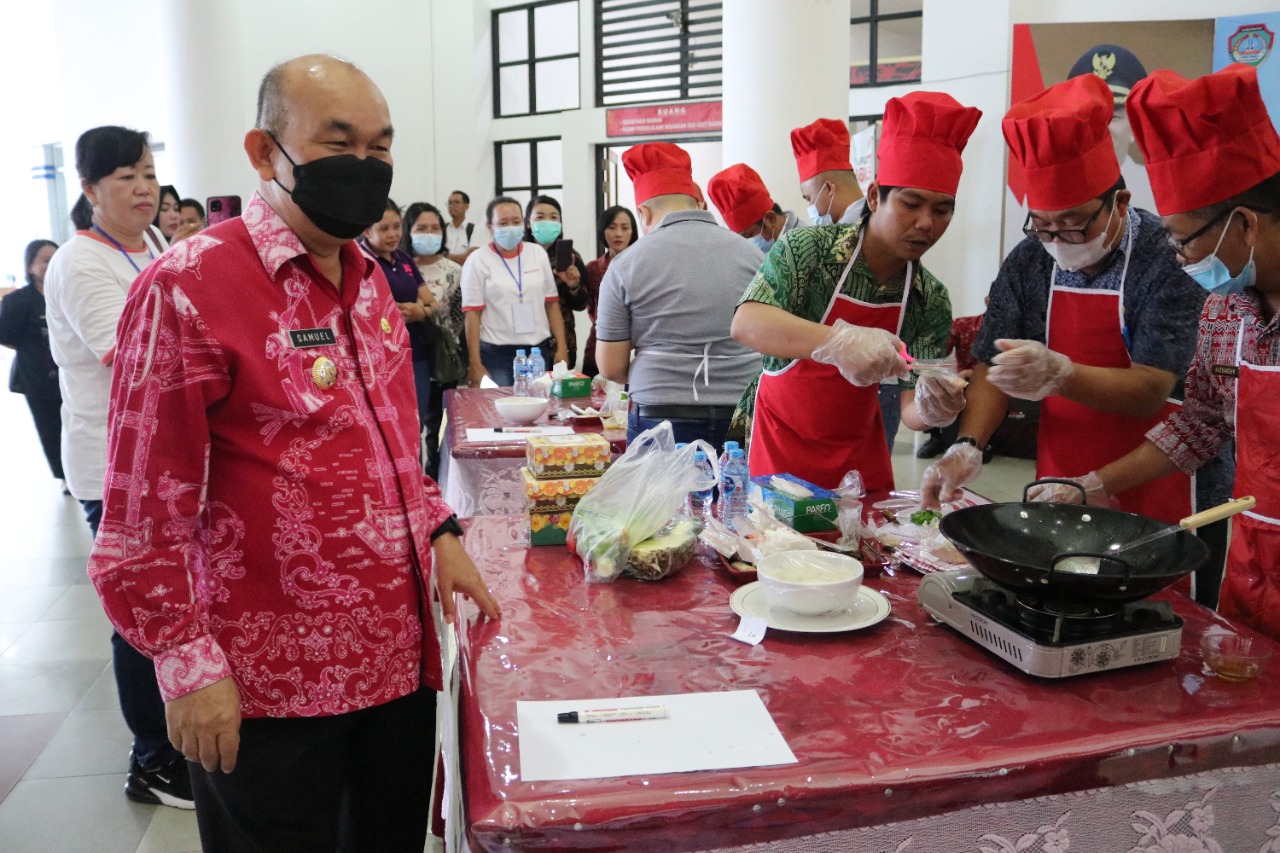 Ada Lomba Memasak dan Menghias Nasi Goreng HUT ke-23 Kabupaten Landak