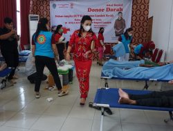 Aksi Donor Darah PMI di HUT ke-23 Pemkab Landak Dapat 38 Kantong