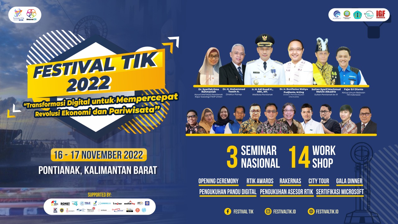 Festival TIK 2022 Digelar di Pontianak, ini Tujuannya