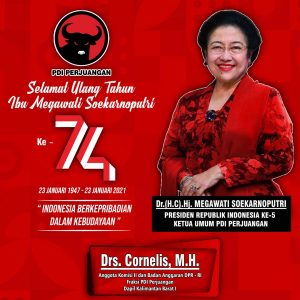 Ultah Ke-74 Ketum PDIP Megawati Soekarnoputri, Cornelis: Tetap Berikan yang Terbaik untuk Bangsa