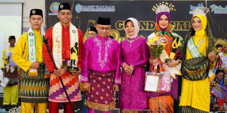 Adrian dan Diva Raih Gelar Bujang Dare Pontianak 2025, Siap Jadi Duta Budaya dan Wisata Kota