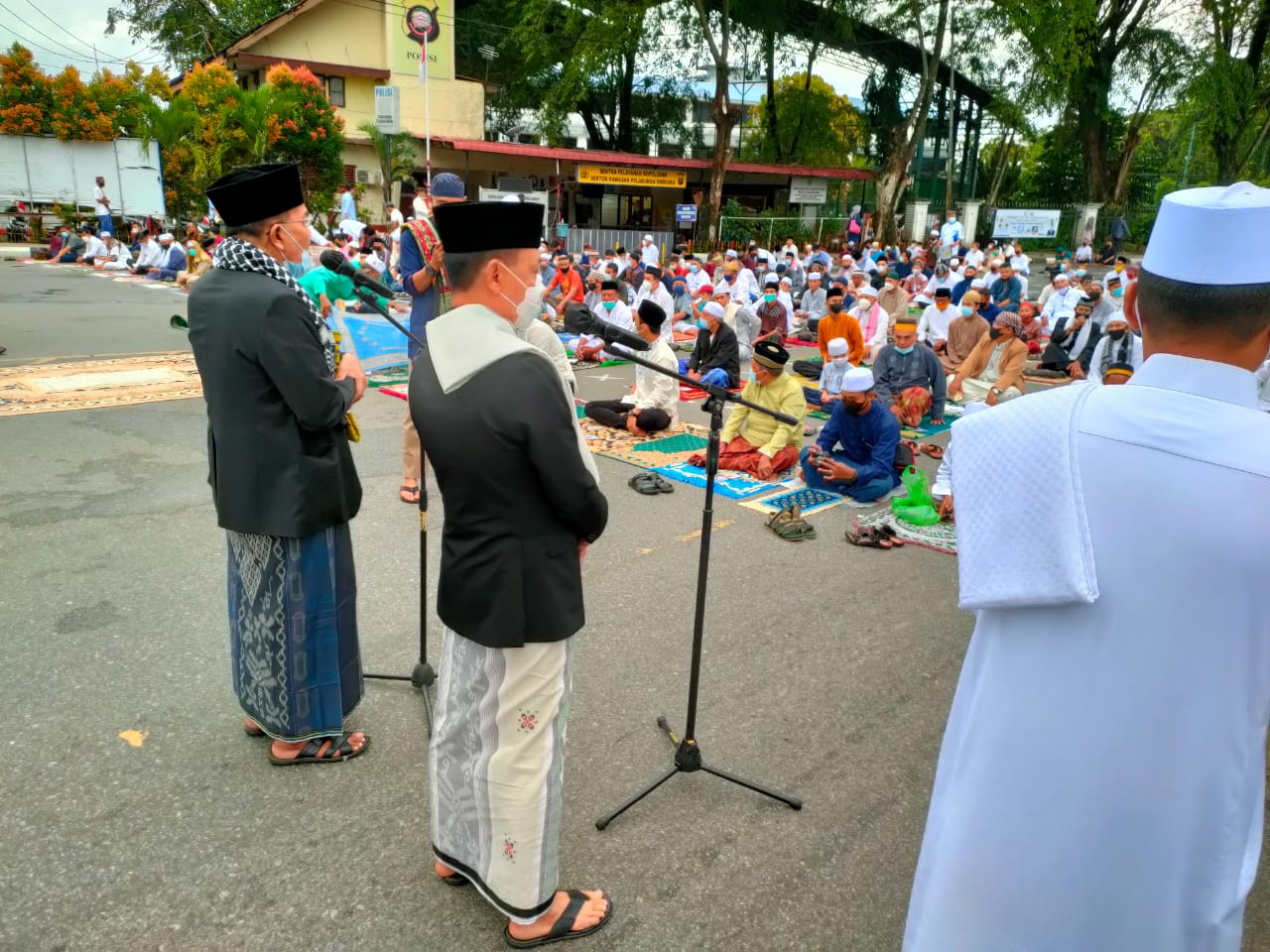 Salat Id di Depan Kantor Walkot Pontianak, ERKA: Disiplin Prokes Warga Meningkat