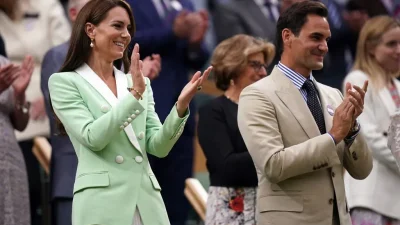 Kate Middleton Tampil Anggun dengan Busana Hijau di Turnamen Wimbledon