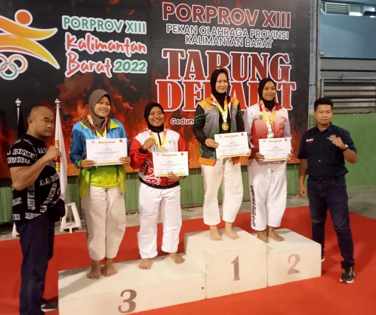 Pontianak Juara Umum Tarung Derajat Porprov XIII Kalbar Dengan 11 Emas, 3 Perak dan 1 Perunggu