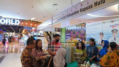 Bupati Kapuas Hulu Kunjungi Pameran Financial & UMKM Expo Lewat Gernas BBI di KKR