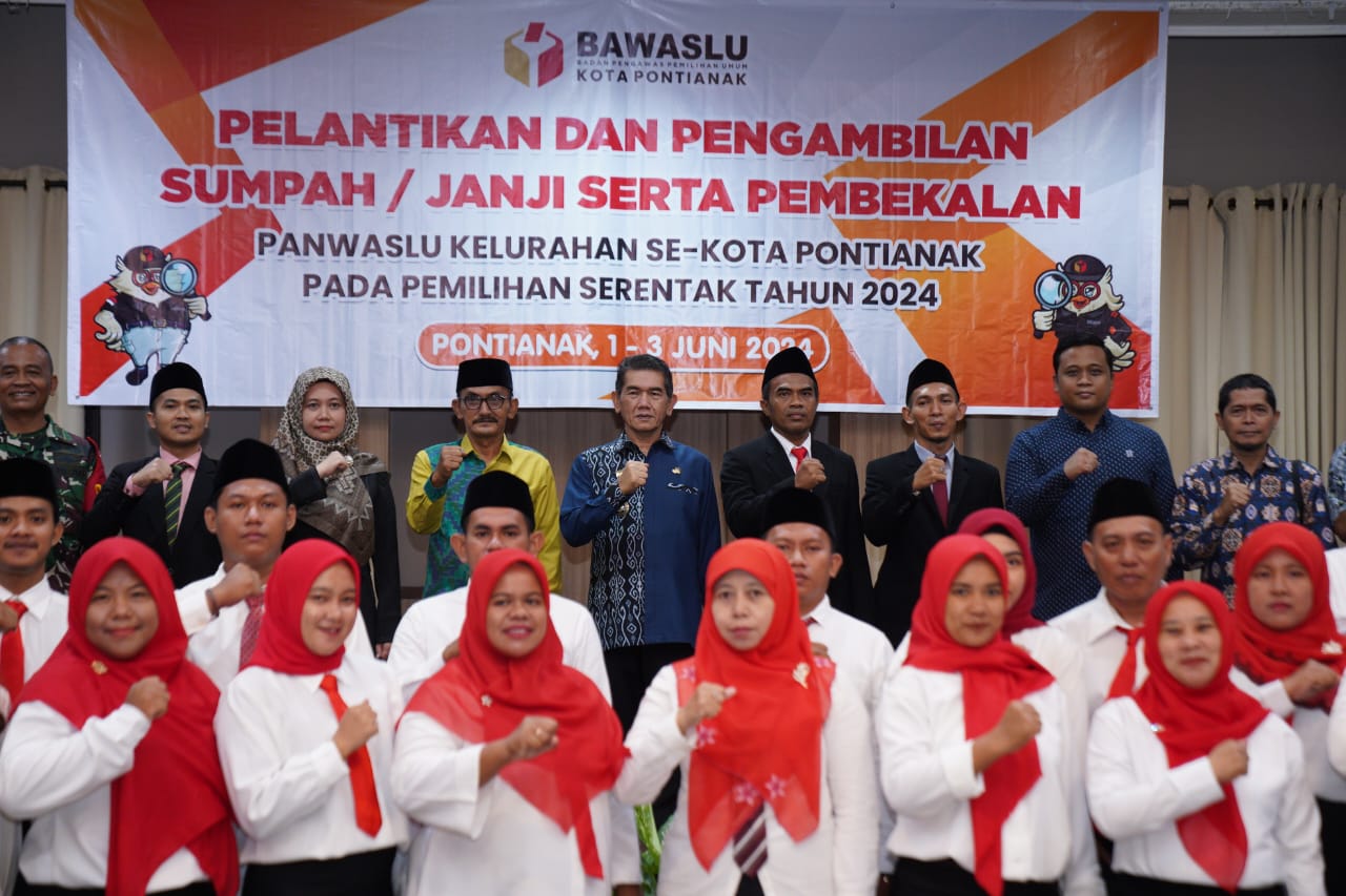 Hadiri Pelantikan 29 Anggota Panwaslu Kelurahan se-Pontianak, Ini Pesan Pj Wako Ani Sofian