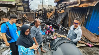 Tinjau Pasar Sudirman yang Terbakar, Wali Kota Pontianak: Kita Tata Ulang Pasar Sudirman