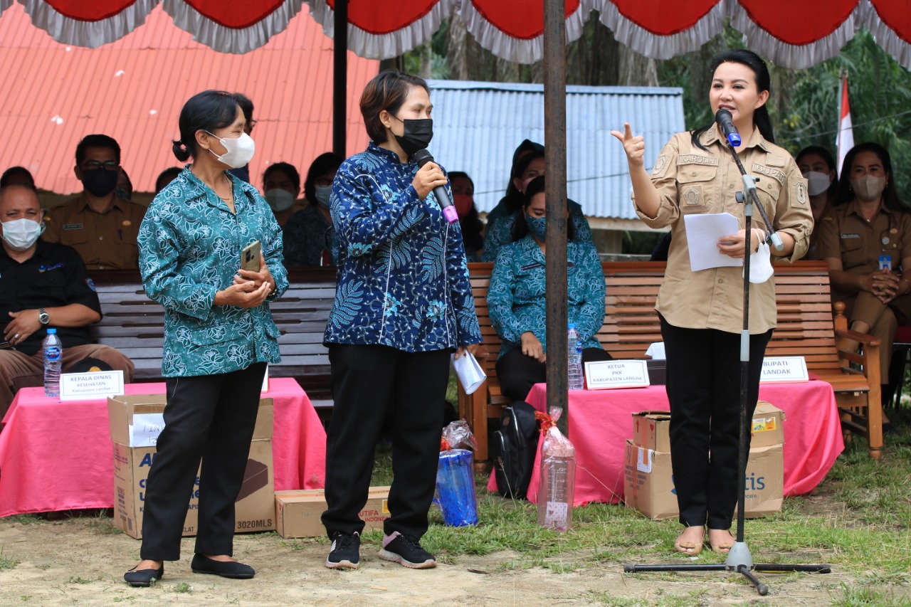 Sosialisasi Stunting Desa Selutung, Karolin: Ibu-Ibu Harus Makan Sehat