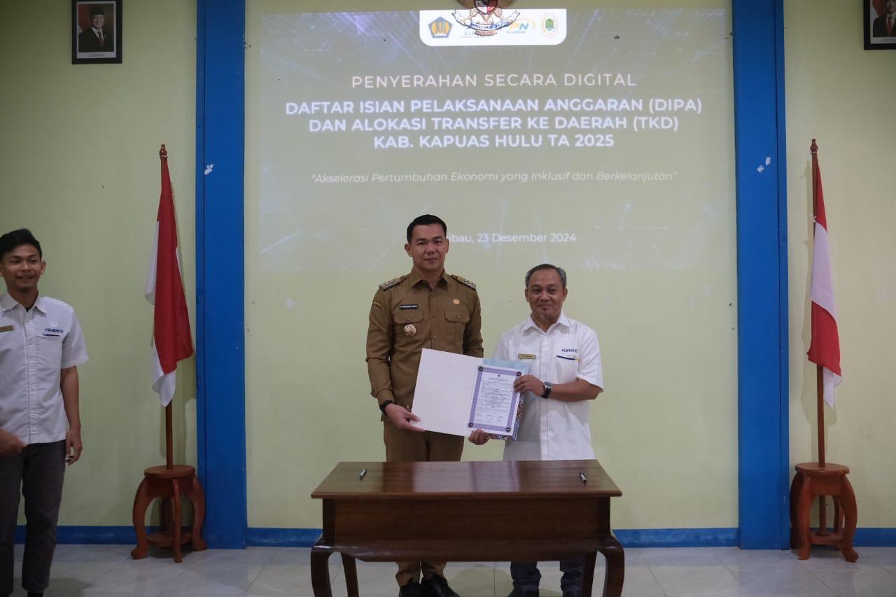 Terima DIPA APBN TA 2025 dan Rincian Alokasi Transfer ke Daerah, Ini Kata Bupati Kapuas Hulu