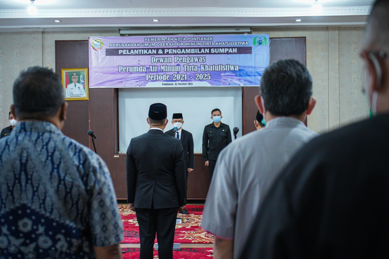 Walkot Pontianak Minta Dewas PDAM Fokus Benahi Persoalan di PDAM