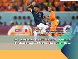 Matcday kedua Piala Dunia Group A: Belanda Ditahan Ekuador 1-1, Qatar Dipastikan Gugur